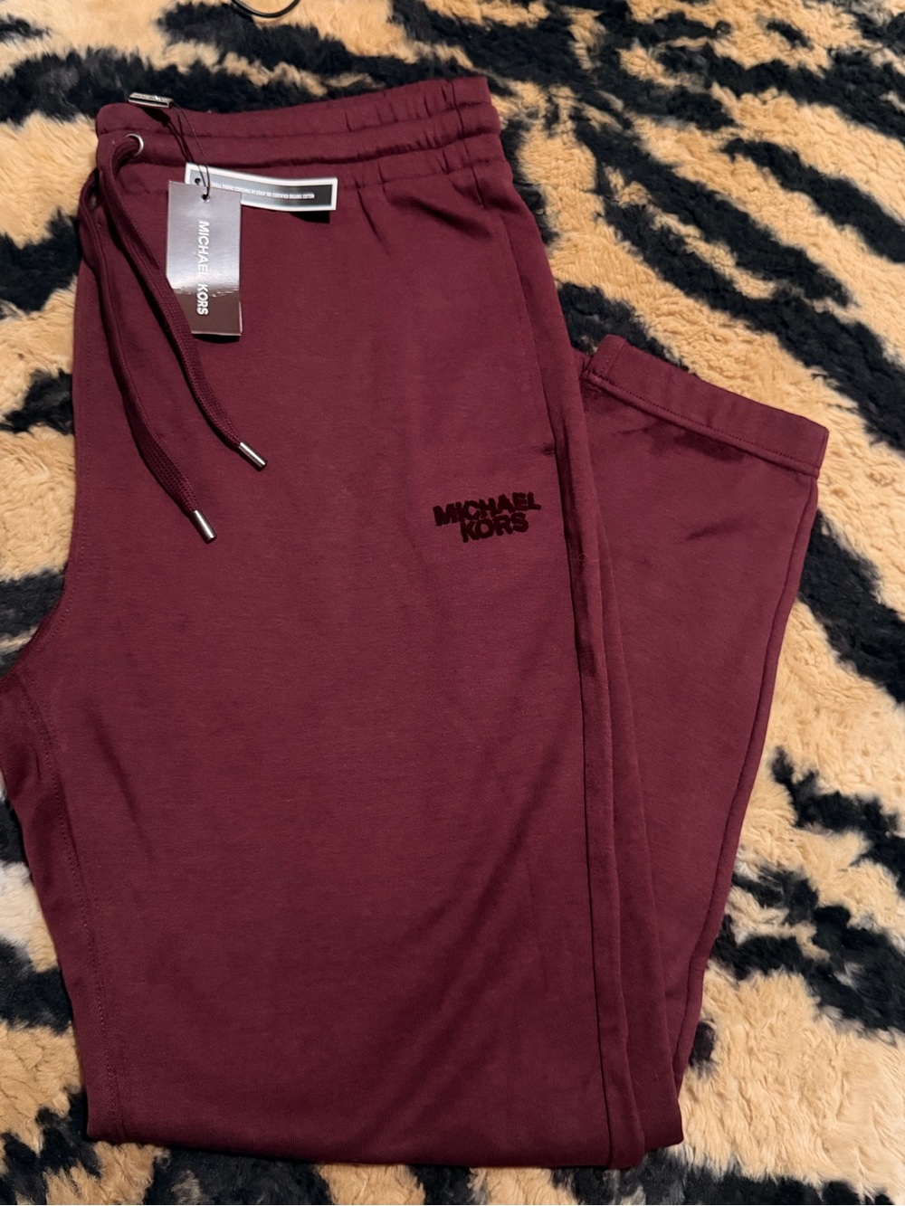 Michael Kors Men's Merlot Drawstring Joggers